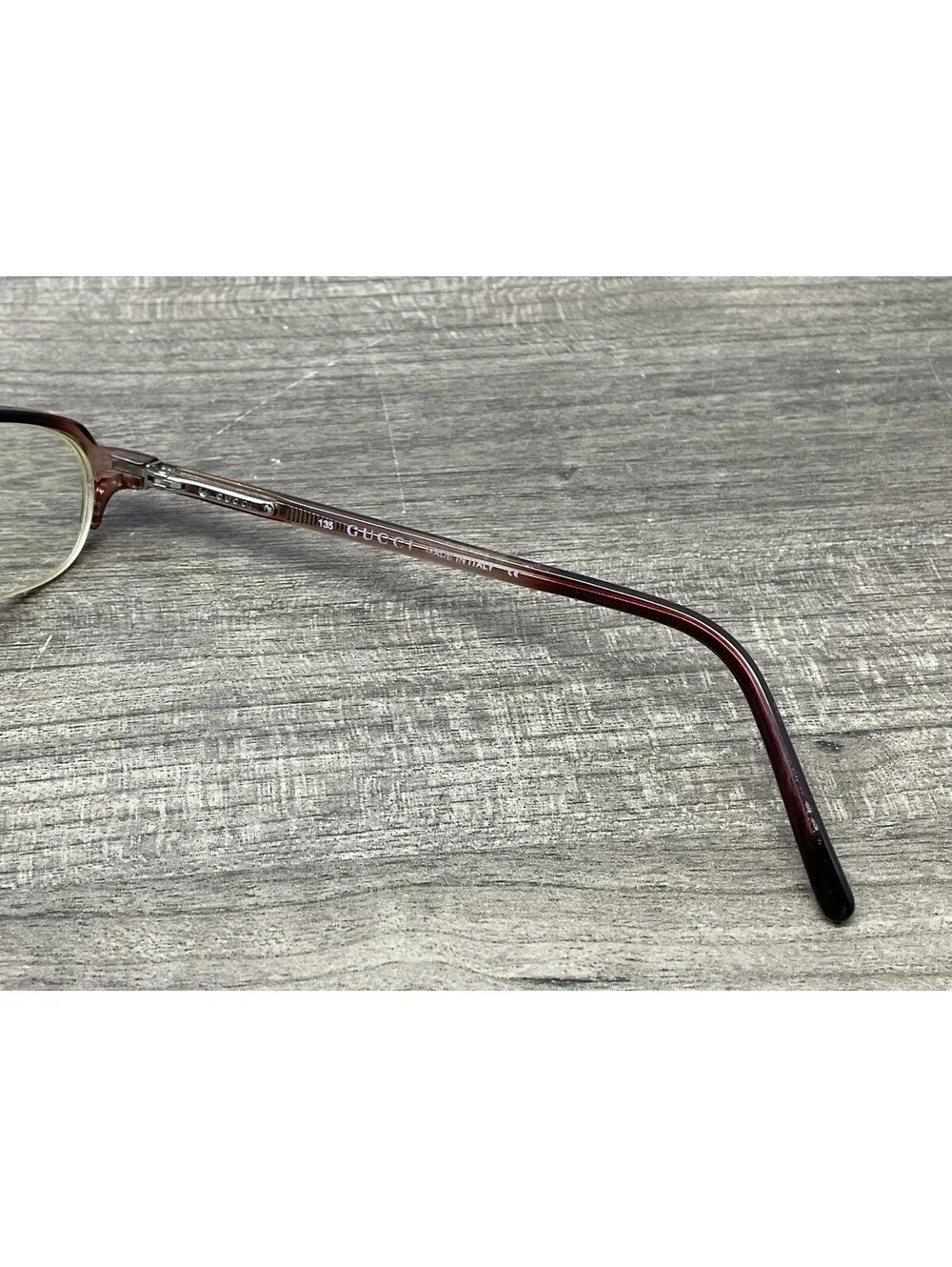 GUCCI mod GG1404 col T8K 50[]22-135 Eyeglasses Half Rim Clear Pink *Frames Only